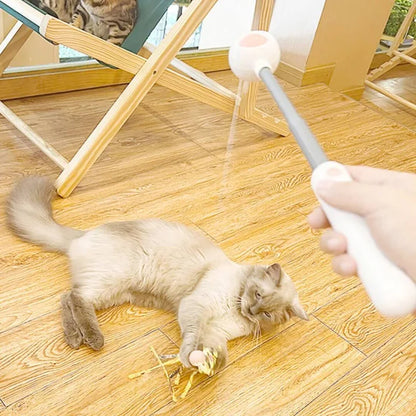 Kitty Rocket™ - 3-in-1 Retractable Cat Wand With Laser