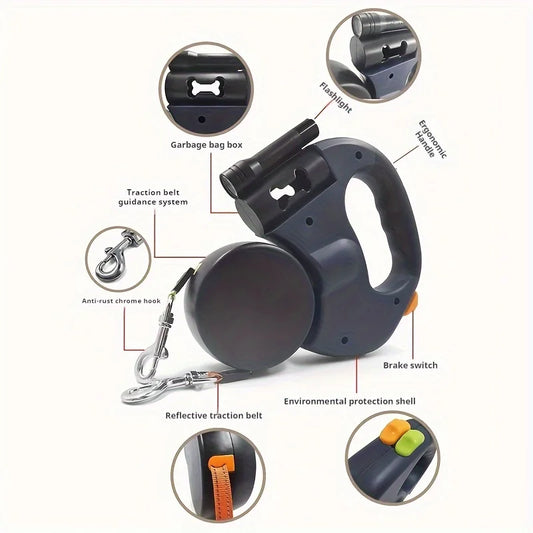 2 Dog Retractable Leash