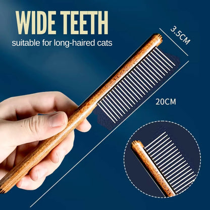 Wooden Cat Comb